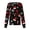 Navy-A#200831HH, variant on Hearthz Snap Front Christmas Scrub Jackets for Women Long Sleeve Stretchy Warm Up Scrub Tops for Women Xmas Holiday Plus Size Santa Claus Graphic Nurse Uniforms with Pocket