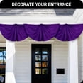 thumbnail image 2 of G128 2 Pack: Solid Purple Color Pleated Fan Flag | 3x6 Ft | Printed 150D Polyester | Color Fan Flag Decoration, Indoor/Outdoor, Vibrant Colors, Brass Grommets, 2 of 9