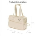 thumbnail image 7 of Pet Carrier Shoulder Bag Travel Bag Puppy Go Out Portable Handbag Dog Bag Pet Cat Supplies Suitable for Small Dogs Dog Carrier (Beige,41x19x31cm), 7 of 7
