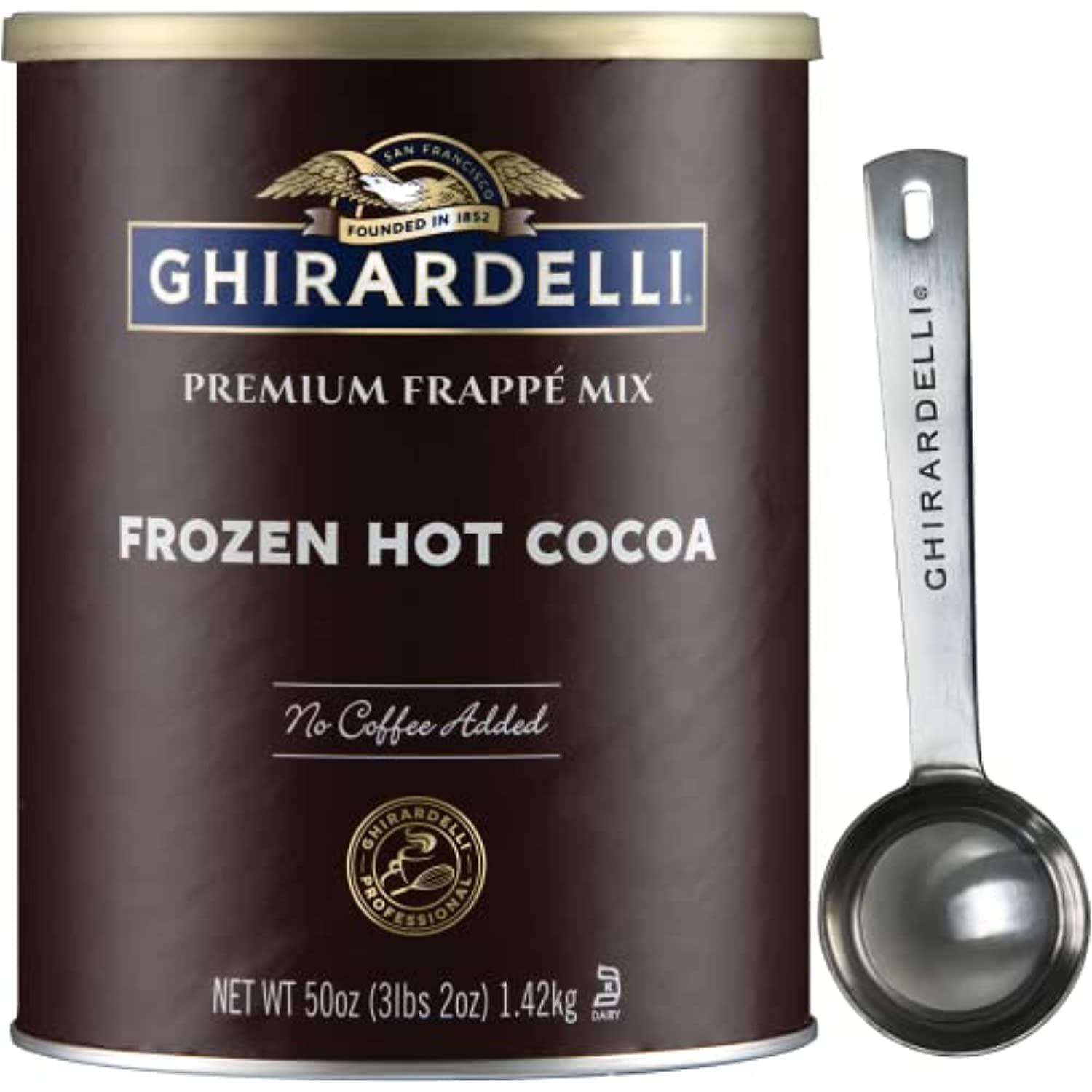 Ghirardelli Frozen Hot Cocoa Premium Frappé 3.12Lbs With Ghirardelli