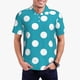 thumbnail image 1 of Fotbe Sky Blue And White Polka Dot Camiseta Polo de Golf para Hombre con Estampado – Camisa Deportiva Transpirable con Cuello Abotonado-4X-Large, 1 of 6