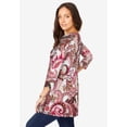 thumbnail image 2 of Jessica London Women's Plus Size Swing Tunic Oversized Long Blouse, 2 of 6