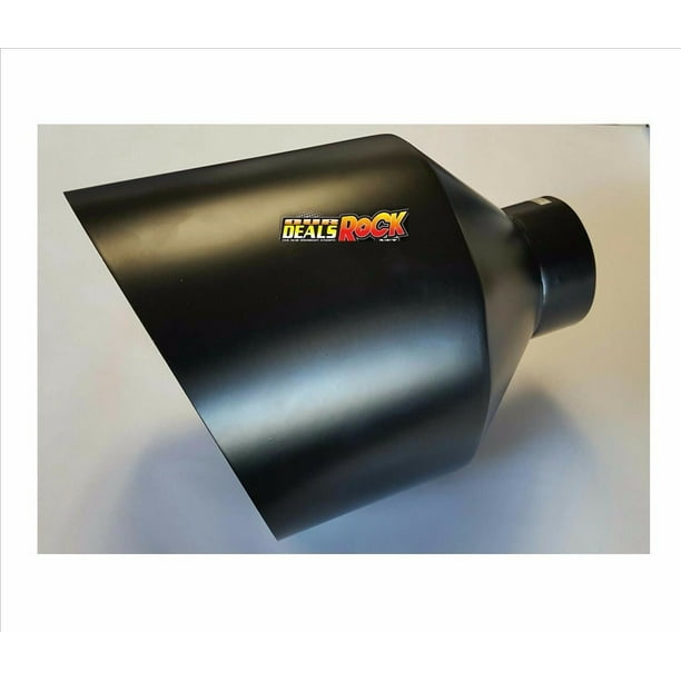 Brand New Black Powder Coat Diesel Exhaust Tip 4" IN 10" Out 15