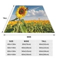 thumbnail image 3 of Salouo butterfly and sunflower Print Bed Blankets, Flannel Blanket Comfortable Air Conditioning Blanket Lightweight Blanket for Sofa Bed Travel & Couch-40"x30", 3 of 7