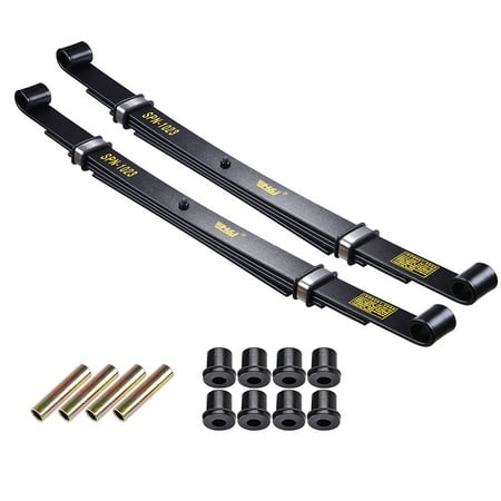 Duty Leaf Spring - Yescom Set of 2 Rear Leaf Springs for Club Car Precedent Golf Cart Heavy Duty Dual Action with Bushings