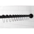 thumbnail image 3 of Kingston KSR600 Edenscape 60-Inch to 72-Inch Adjustable Shower Curtain Rod with Rings Combo in Matte Black, 3 of 8