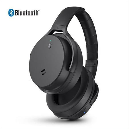 UPC: 0633755155406 | Hypercel HyperGear Stealth ANC Wireless Headphones with Dynamic Bass Feature () Black