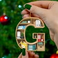 thumbnail image 2 of Book Lovers Heart Shaped Bookshelf Pendant Acrylic Ornament, 2 of 4