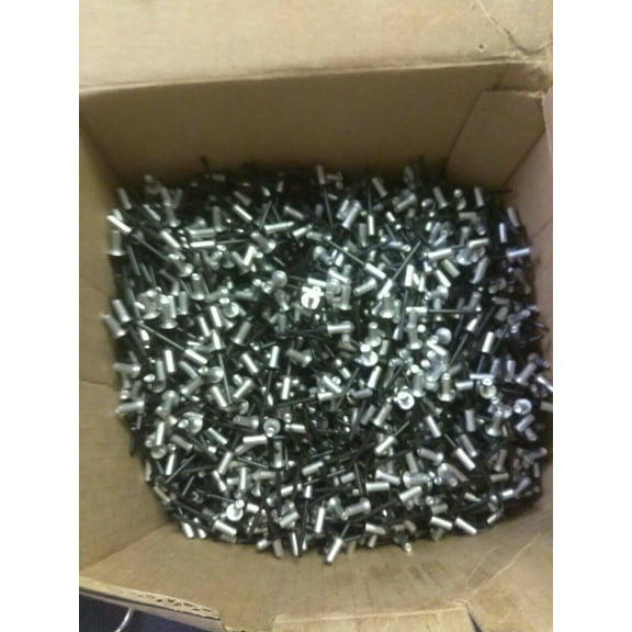 NEW Pop Avdel load spreading rivets, 1000 rivets, 3/16", black anodize coating