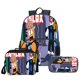 thumbnail image 4 of Roblox-mochila con estampado Digital 3D para niños, bolsa de almuerzo de tres piezas a todo color con cremallera, regalo de cumpleaños, 4 of 4