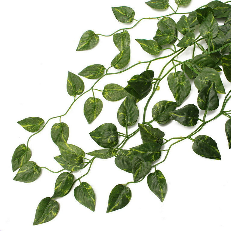 2 Bunch/4 Bunch Ivy Leaf Artificial Plants Plastic Fake Vine Hanging Ivy  Artificial Ivy Garland Artificial Greenery Leaves for Wedding Party Garden  Wall Decoration 