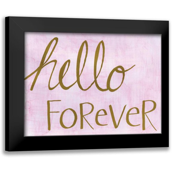 Seay, Anne 24x19 Black Modern Framed Museum Art Print Titled - Hello Forever