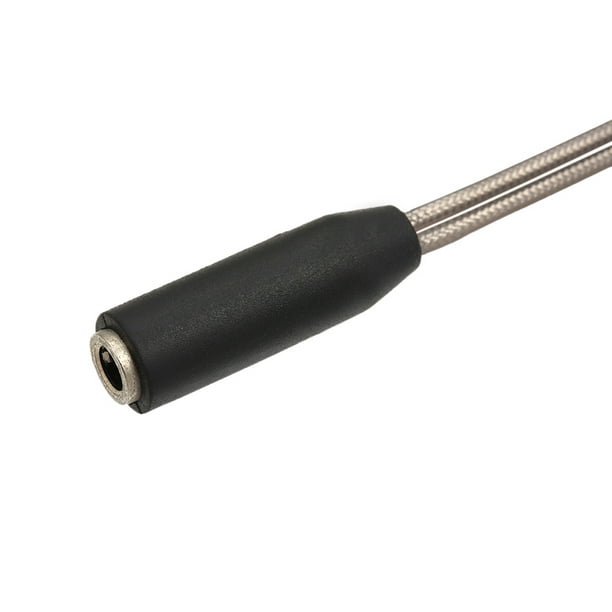 Adaptateur audio/casque/écouteur/guitare/micro câble Y diviseur  convertisseur 6,3 mm (1/4 pouce)