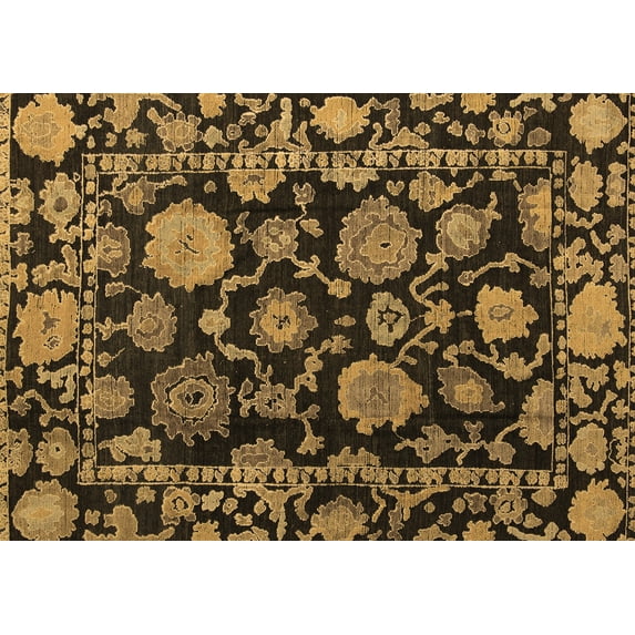 Ahgly Company Indoor Rectangle Oriental Brown Traditional Area Rugs, 7' x 10'