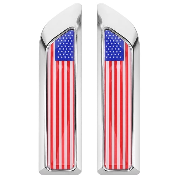 OUNONA 2Pcs Auto Badge Metal Stickers Self Adhesive Multi Alloy Car Emblems Vehicle Decoration