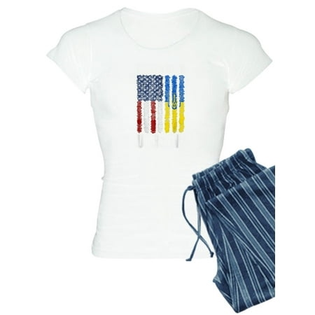 

CafePress - Ukrainian Lover I Stand With Ukraine Pajamas - Women s Light Pajamas