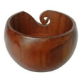 thumbnail image 4 of Wooden Woven Bowl E, Yarn Bowl Organizer Wood Storage Portable Holder Handmade for Knitting Crochet, 4 of 4