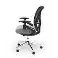 thumbnail image 3 of 257-GRY Stratus Series Heavy Duty Office Furniture stain proof GRAY fabric High Back Mesh 350 lb Capacity Computer Task Chair, 3 of 5