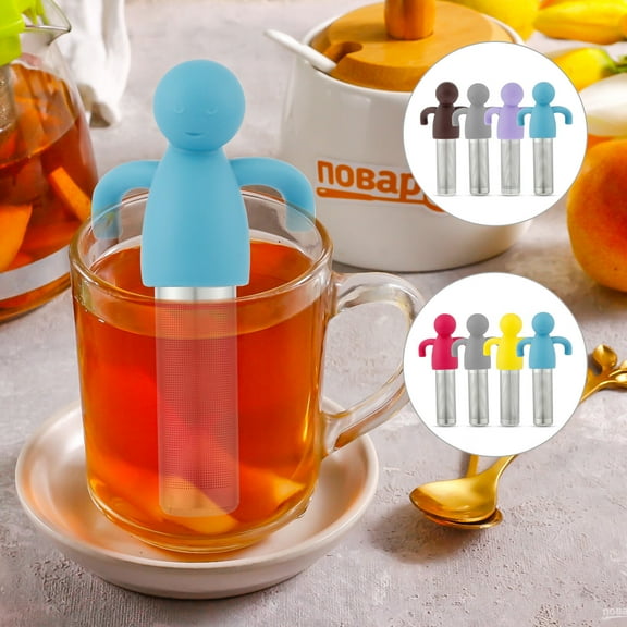 4 Pcs Tea Infuser for Loose Tea Cute Fine Mesh,Tea Strainer Stainless Steel Tea Filter Tea Steeper with Cute Design Tea Diffuser Steeper for Teacups Teapots