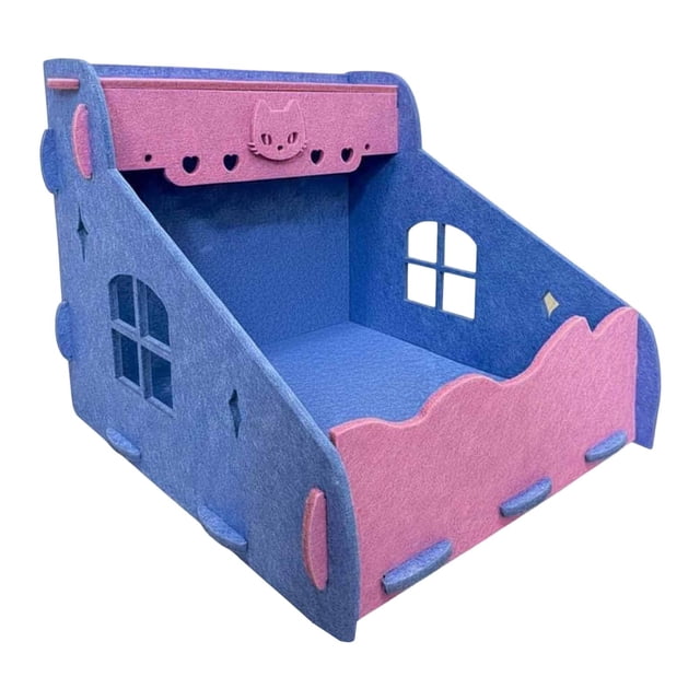 Rascador para gatos, cama tipo tumbona para gatos, multiusos, resistente al desgaste, mueble de juguete grueso. Azul