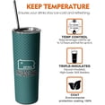 thumbnail image 6 of Football City Tumbler Cup with Lid and Straws, Football Fans Gifts Football Skinny Travel Mug Tumbler Cup for Men Women, 20oz, 6 of 6