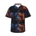 thumbnail image 1 of Fotbe Forest Cool Lion Camisa Hawaiana para Hombre Unisex – Camisa Casual de Verano con Botones de Manga Corta de Algodón y Lino,XX-Large, 1 of 7