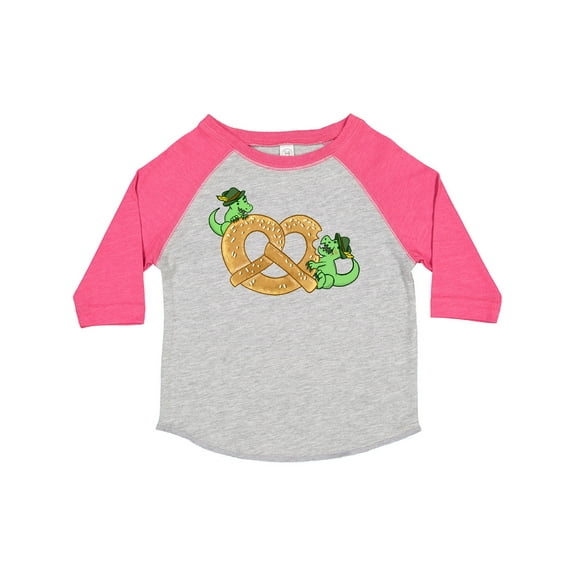 Inktastic Oktoberfest Dinosaurs with Pretzel Boys or Girls Toddler T-Shirt