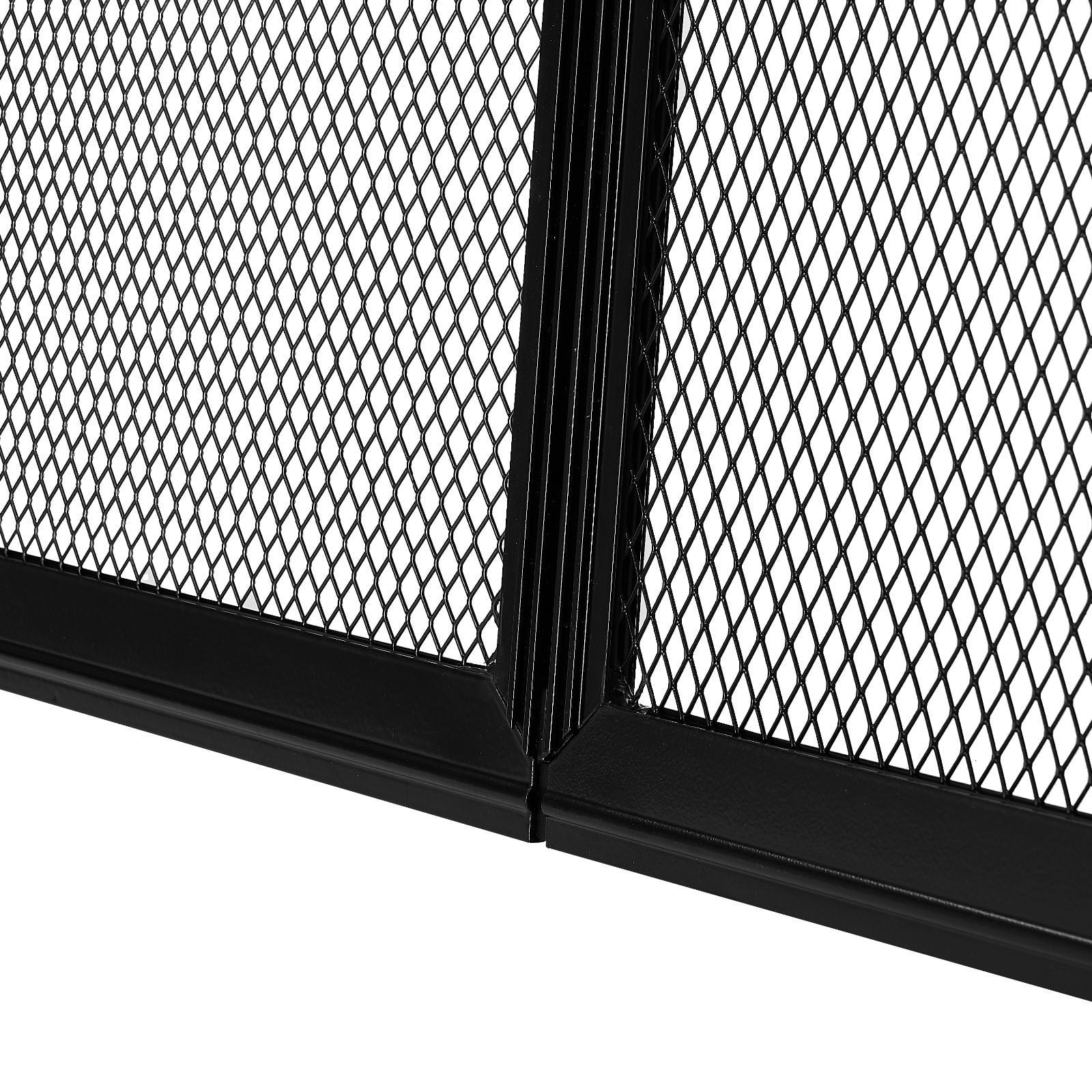 RV Screen Door Protector, 22.5 x 20 inch Door Grille, Easy to Install and Disassemble, Reinforced Breathable Protective Mesh, Aluminum Alloy Camper RV Entry Protector for Pet Protection, Black