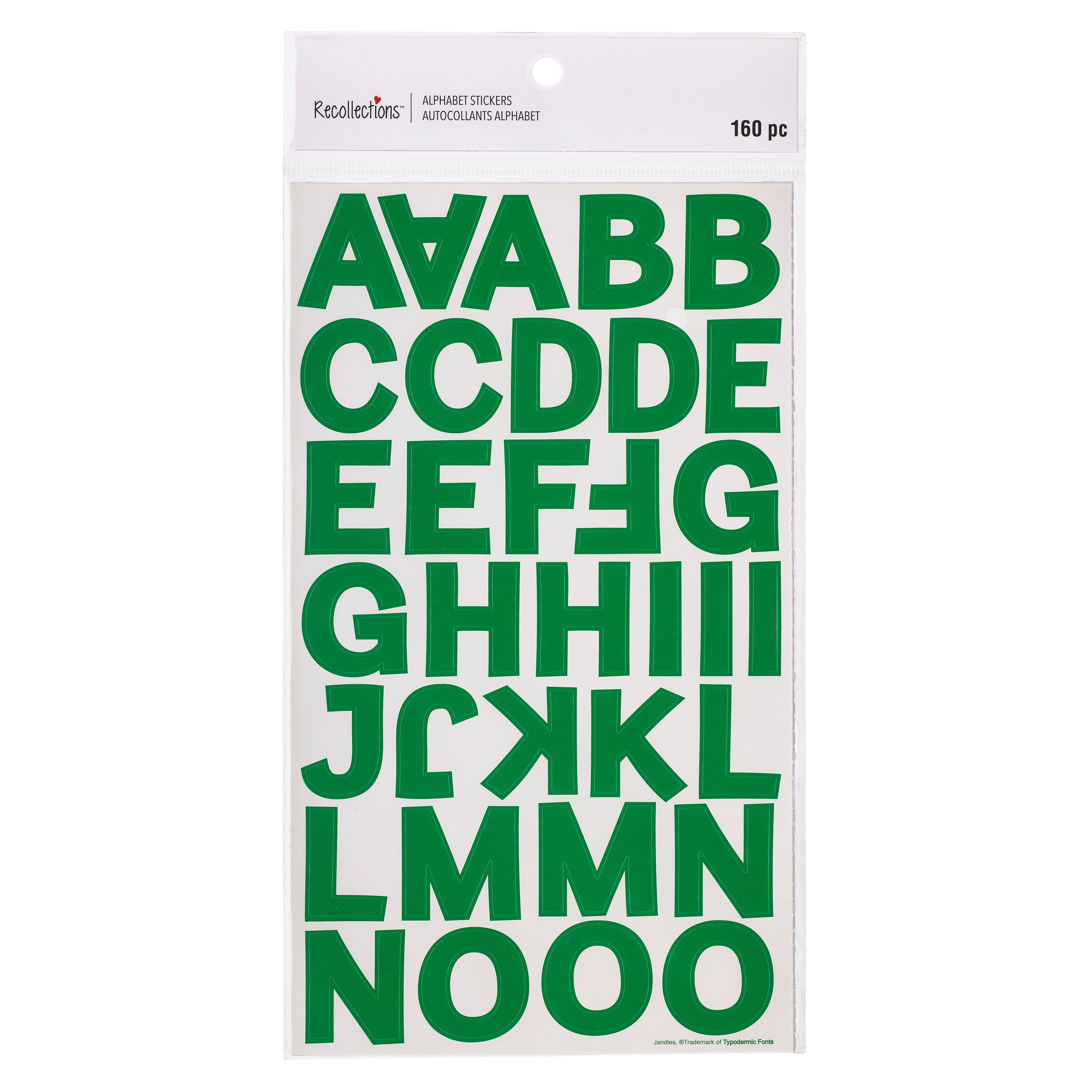 Recollections Block Alphabet Stickers, 12 Packs: 160 ct. (1,920 total)