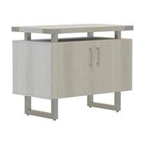 Safco Mirella 29.5"H Modern Wood Storage Cabinet in White Ash