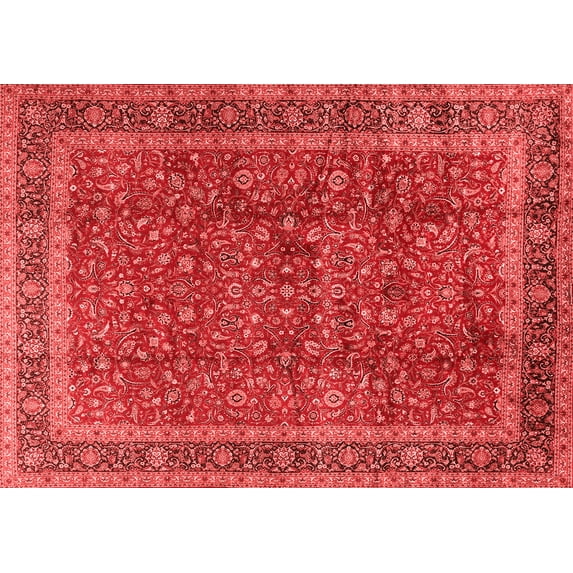 Ahgly Company Indoor Rectangle Persian Red Traditional Area Rugs, 7' x 10'