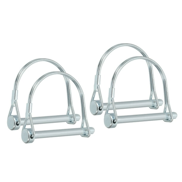 Pasador de acoplamiento de remolque Uxcell, pasador de bloqueo de alambre, pasador de seguridad, pasadores redondos de PTO para remolques agrícolas, enganches de jardín 4 1/4x2-3/16x1.81"(D*L*IW)