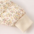 thumbnail image 6 of LIBRCLO Floral Puffer Jackets for Girls Button Stand Collar Warm Outerwear Kids Winter Coats Size 9-10 Years, 6 of 8