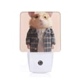 thumbnail image 1 of Fotbe Cute Mouse In Glasses Luz Nocturna LED, Luz de Noche con Sensor de Luz Natural de Anochecer a Amanecer, Se Enchufa a la Pared, Blanco Cálido 0.5W-US, 1 of 7