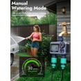 thumbnail image 4 of INSOMA 2-Zone Programmable Garden Hose Timer, Auto/Manual/Rain Delay Modes, 4 of 8