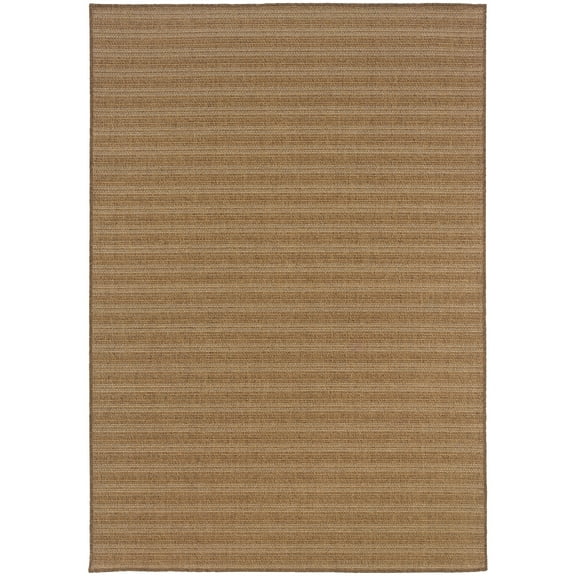 Colby Solid Outdoor Area Rug, Tan/ Tan, 6' x 9'