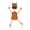 Brown, variant on Pawpourri Grey Zebra Rope and Chew Toy for Dogs and Cats