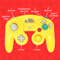 thumbnail image 3 of Old Skool GameCube / Wii Compatible Controller - Yellow/Purple Special Edition, 3 of 8
