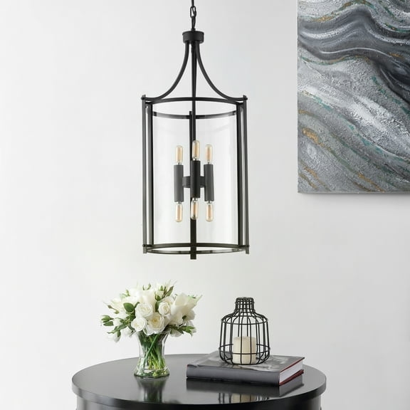 SAFAVIEH Messon 14 in. Dia Dimmable Led Pendant, Chrome