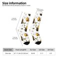 thumbnail image 2 of Xecao Honey Bee Insect Pattern Sport Socks for Women and Men Crew Socks Sporty Calf Socks Casual Socks, 2 of 6