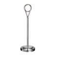 thumbnail image 1 of Abbracc Support de Numéro de Table en Acier Inoxydable pour Hôtel Doré Argenté 20cm, 1 of 8