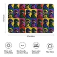 thumbnail image 3 of Colorful PopArt Dinosaurs Pattern Bathroom Rugs Mat,Non Slip Microfiber Bathroom Rug,Rubber Backing,Soft Bathroom Mats for Bathroom Floor,Tub and Shower,17x27in(43x68cm), 3 of 5