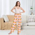 thumbnail image 6 of FORMRS Women's Pajama Pants with Pockets Soft Comfy Loungewear Sleep Bottom, Sizes S-2XL, Cute Oranges, 6 of 8