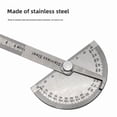 thumbnail image 2 of 10cm Solid Stainless Steel 180-Degree Angle Ruler - Half-Circle Protractor for Precise Woodworking & Engineering Measurements, Compact Durable Angle Gauge Tool with Accurate 0-180° Reading for, 2 of 6