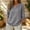 A1_Grey, variant on Women's Lightweight Gauze V Neck 3/4 Sleeve Blouse Loose Fit Casual Summer Tunic Top Plus Size Cotton Linen Tshirts Comfy 2026 Summer Gauze Shirts Dressy Casual Work Office Blouses Black L