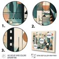 thumbnail image 3 of Designart "Blue And Black Geometric Shadows II" Minimalism Canvas Art Print, 3 of 5