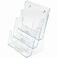 thumbnail image 2 of Deflect-O® 3-Tier Magazine Literature Holder, 12 5/8"H x 9 1/2"W x 6 1/4"D, Clear, 2 of 9