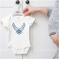 thumbnail image 5 of US Air Force Symbol Official USAF Romper Boys or Girls Infant Baby Brisco Brands 18M, 5 of 6
