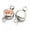 LightSalmon, variant on 50PCS Flat Round 304 Stainless Steel Cubic Zirconia Links Charms Pendants-LightSalmon