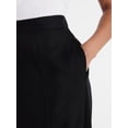 thumbnail image 5 of Time and Tru Women's and Women’s Plus Linen Blend Midi Skirt with Side Slit, Sizes XS-XXXL, 5 of 6